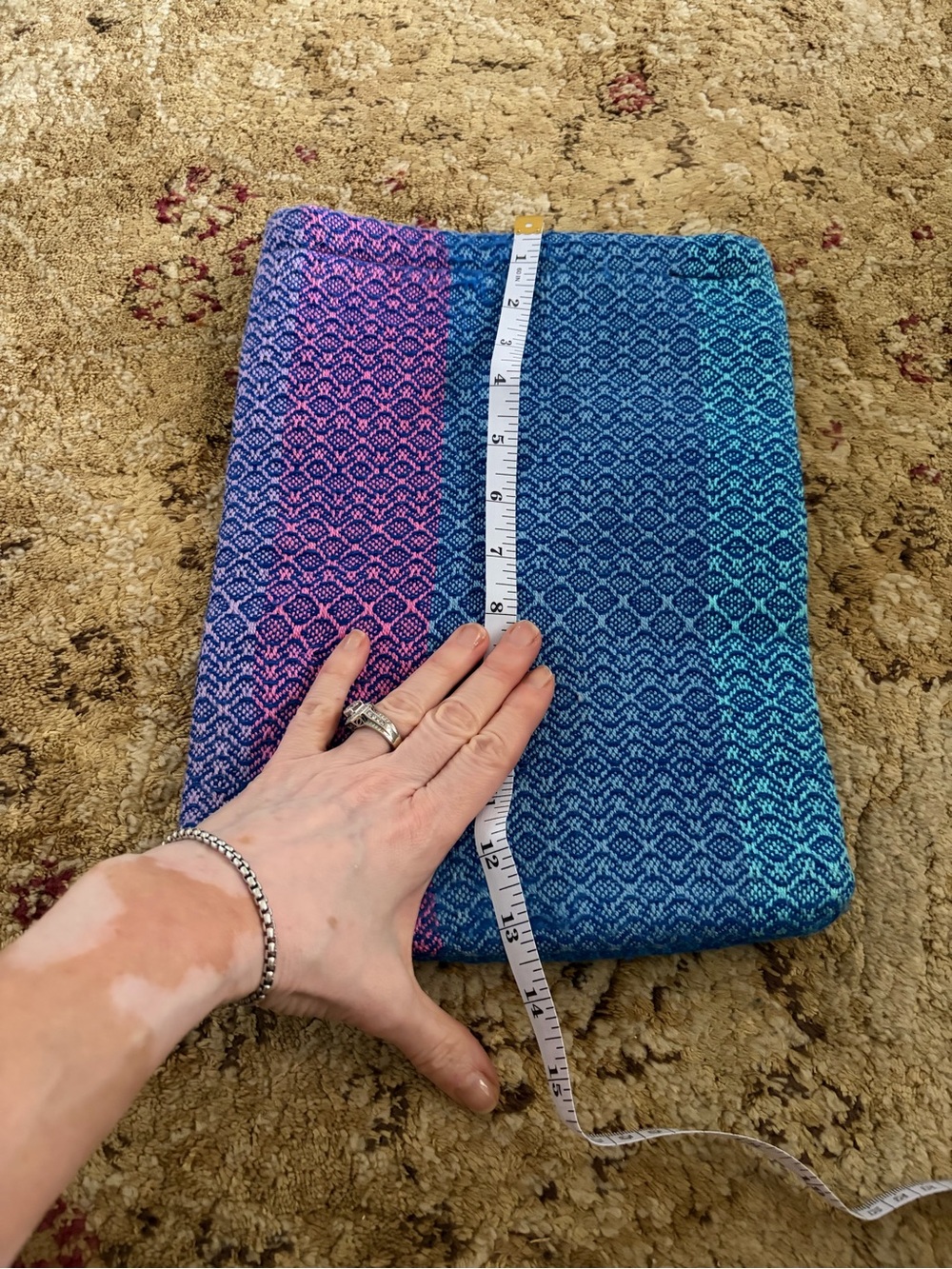 NWOT handmade boho styled padded ipad sleeve colorful gifts unisex